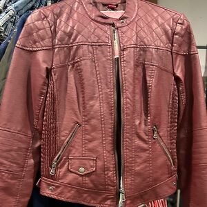 Women's Quilted faux leather Jacket